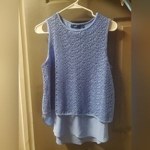 Apt 9 blue lace tank blouse